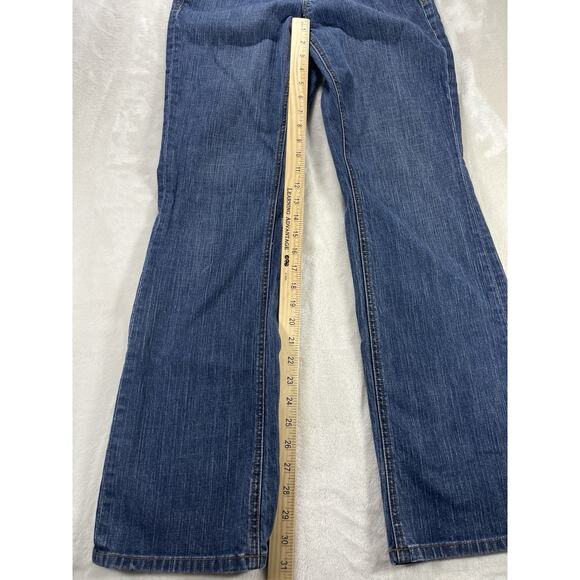 Tommy Hilfiger Jeans Womens‎ 4R Blue Bootcut Stretch Denim Mid Rise Embroidered - Picture 4 of 8